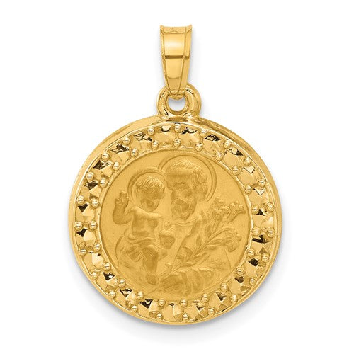 14k-hollow-st-joseph-medal-SolomonJeweler-Wichita-KS-CustomJewelry