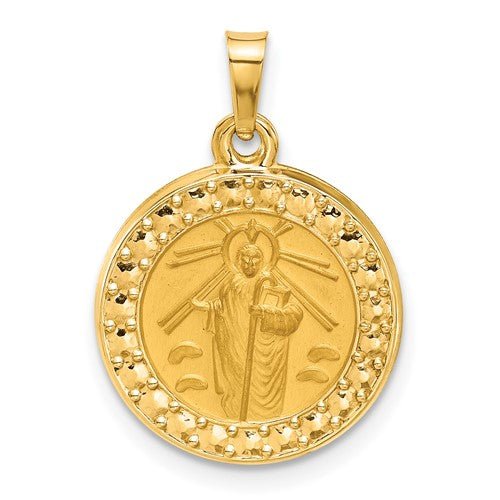 14k-hollow-st-jude-thaddeus-medal-SolomonJeweler-Wichita-KS-CustomJewelry