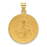14k-polished-and-satin-solid-st-michael-medal-SolomonJeweler-Wichita-KS-CustomJewelry