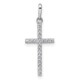 14k-white-gold-polished-cz-cross-pendant-SolomonJeweler-Wichita-KS-CustomJewelry