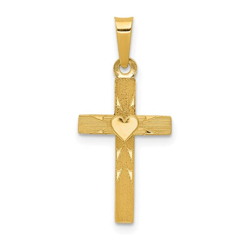 14k-small-hollow-cross-charm-SolomonJeweler-Wichita-KS-CustomJewelry