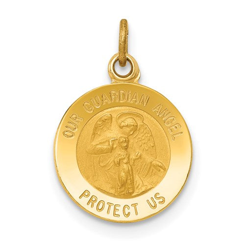 14k-guardian-angel-medal-charm-SolomonJeweler-Wichita-KS-CustomJewelry