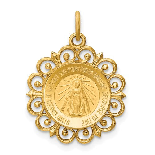 14k-miraculous-medal-charm-SolomonJeweler-Wichita-KS-CustomJewelry