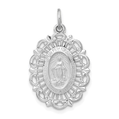 14k-white-gold-miraculous-medal-solid-charm-SolomonJeweler-Wichita-KS-CustomJewelry