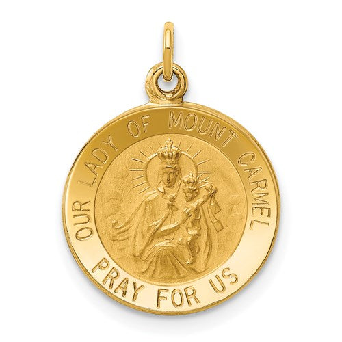 14k-our-lady-of-mount-carmel-medal-charm-SolomonJeweler-Wichita-KS-CustomJewelry
