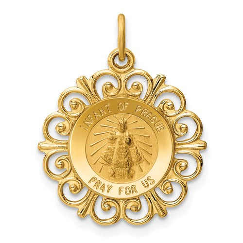 14k-infant-of-prague-medal-charm-SolomonJeweler-Wichita-KS-CustomJewelry