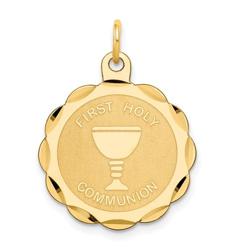 14k-first-holy-communion-disc-charm-SolomonJeweler-Wichita-KS-CustomJewelry