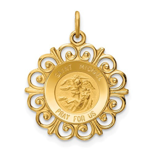 14k-saint-michael-medal-charm-SolomonJeweler-Wichita-KS-CustomJewelry