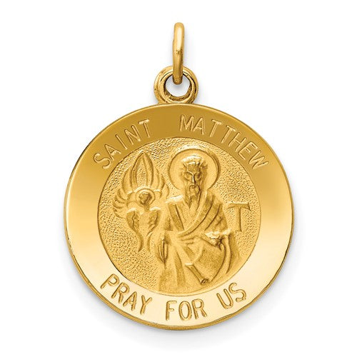 14k-saint-matthew-medal-charm-SolomonJeweler-Wichita-KS-CustomJewelry