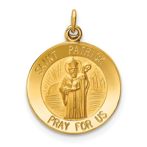 14k-saint-patrick-medal-charm-SolomonJeweler-Wichita-KS-CustomJewelry