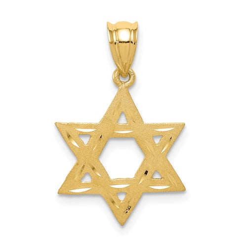 14k-solid-satin-star-of-david-charm-SolomonJeweler-Wichita-KS-CustomJewelry