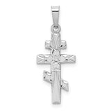 14k-white-gold-eastern-orthodox-cross-charm-SolomonJeweler-Wichita-KS-CustomJewelry