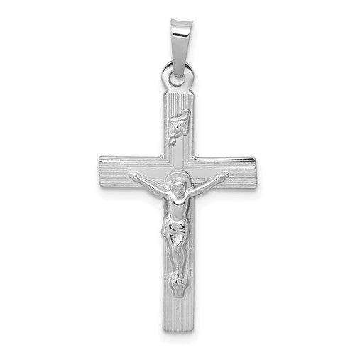 14k-white-gold-inri-crucifix-charm-SolomonJeweler-Wichita-KS-CustomJewelry