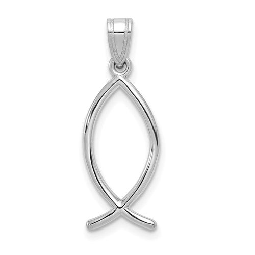 14k-white-gold-ichthus-fish-pendant-SolomonJeweler-Wichita-KS-CustomJewelry