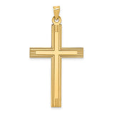 14k-laser-etched-cross-charm-SolomonJeweler-Wichita-KS-CustomJewelry