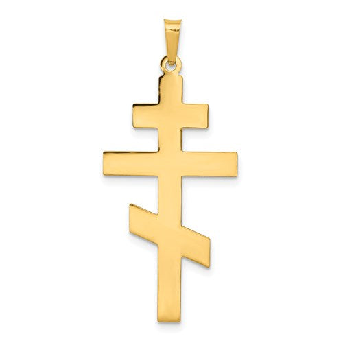 14k-eastern-orthodox-cross-pendant-SolomonJeweler-Wichita-KS-CustomJewelry