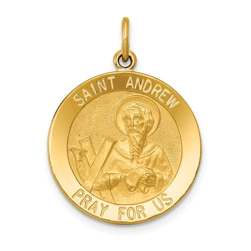 14k-saint-andrew-medal-pendant-SolomonJeweler-Wichita-KS-CustomJewelry