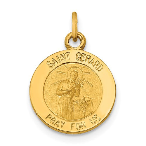 14k-saint-gerard-medal-charm-SolomonJeweler-Wichita-KS-CustomJewelry