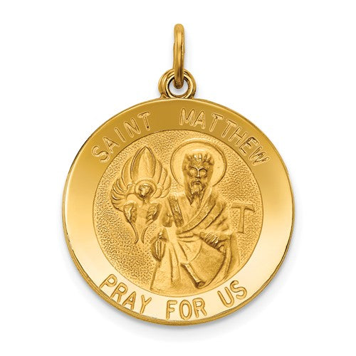 14k-saint-matthew-medal-pendant-SolomonJeweler-Wichita-KS-CustomJewelry