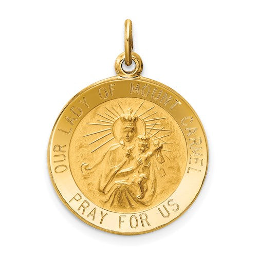 14k-our-lady-of-mt-carmel-medal-charm-SolomonJeweler-Wichita-KS-CustomJewelry