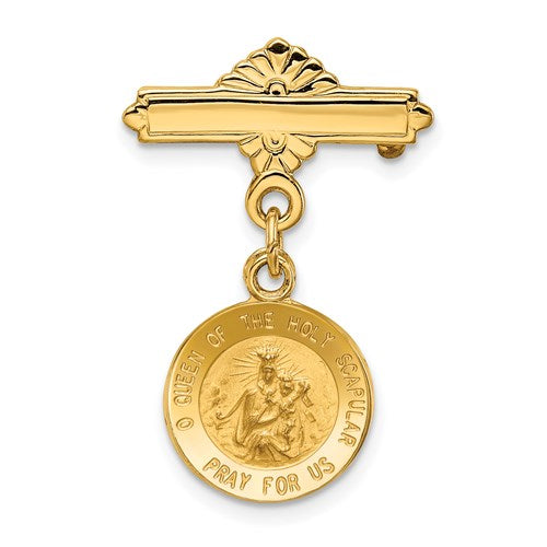 14k-reversible-queen-of-the-holy-scapular-sacred-heart-medal-pin-SolomonJeweler-Wichita-KS-CustomJewelry