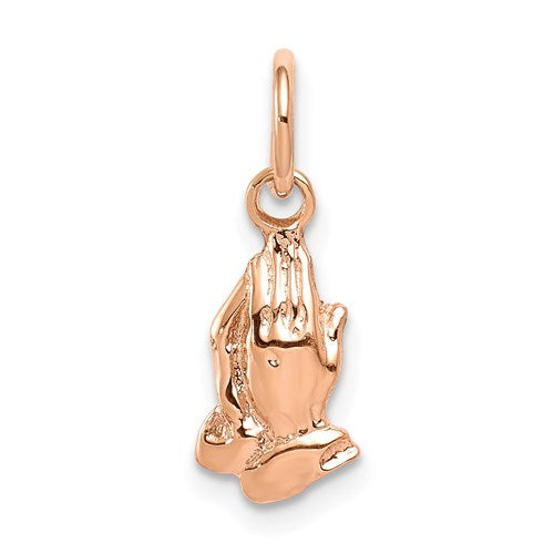 14k-rose-gold-praying-hands-charm-SolomonJeweler-Wichita-KS-CustomJewelry