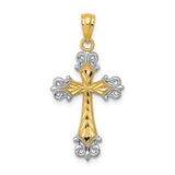 14k-and-rhodium-d-c-cross-pendant-SolomonJeweler-Wichita-KS-CustomJewelry