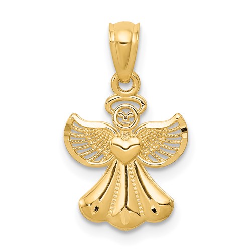 14k-polished-angel-pendant-SolomonJeweler-Wichita-KS-CustomJewelry