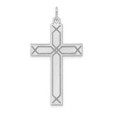 14k-white-gold-laser-designed-cross-pendant-SolomonJeweler-Wichita-KS-CustomJewelry