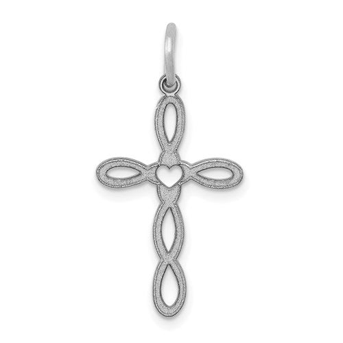 14k-white-gold-loop-w-center-heart-cross-charm-SolomonJeweler-Wichita-KS-CustomJewelry