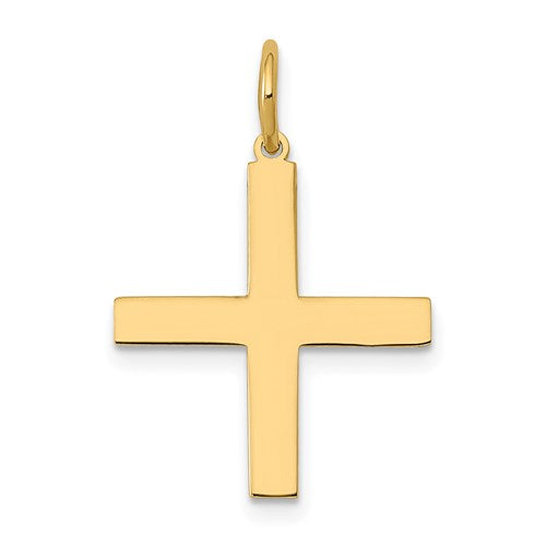 14k-laser-designed-greek-cross-charm-SolomonJeweler-Wichita-KS-CustomJewelry