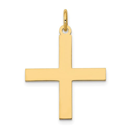 14k-laser-designed-greek-cross-pendant-SolomonJeweler-Wichita-KS-CustomJewelry
