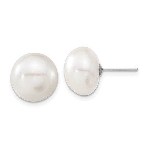 14k-white-gold-11-12mm-white-button-fw-cultured-pearl-stud-post-earrings-SolomonJeweler-Wichita-KS-CustomJewelry