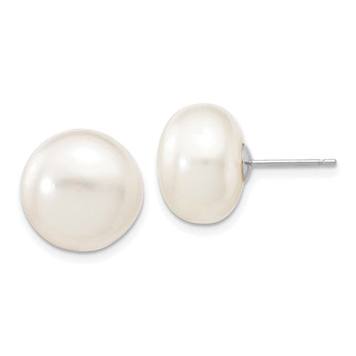 14k-white-gold-12-13mm-white-button-fw-cultured-pearl-stud-post-earrings-SolomonJeweler-Wichita-KS-CustomJewelry