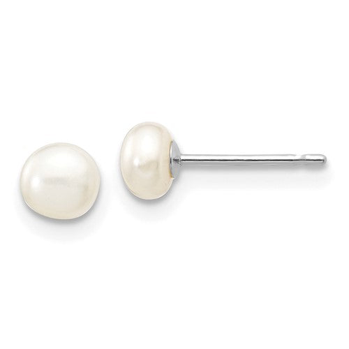 14k-white-gold-4-5mm-white-button-fw-cultured-pearl-stud-post-earrings-SolomonJeweler-Wichita-KS-CustomJewelry