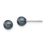 14k-white-gold-5-6mm-black-round-fw-cultured-pearl-stud-post-earrings-SolomonJeweler-Wichita-KS-CustomJewelry