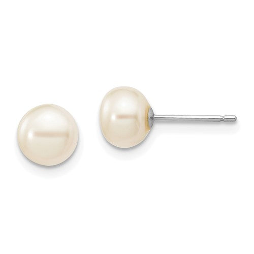 14k-white-gold-6-7mm-white-button-fw-cultured-pearl-stud-post-earrings-SolomonJeweler-Wichita-KS-CustomJewelry