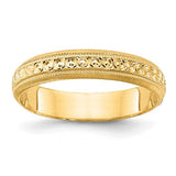 14k-3mm-design-etched-wedding-band-SolomonJeweler-Wichita-KS-CustomJewelry