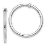 14k-white-gold-non-pierced-earring-hoops-earrings-SolomonJeweler-Wichita-KS-CustomJewelry