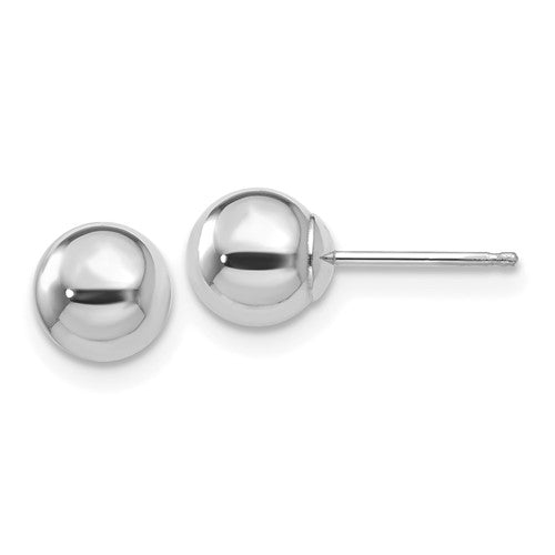 14k-white-gold-polished-6mm-ball-post-earrings-SolomonJeweler-Wichita-KS-CustomJewelry