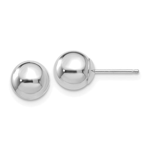 14k-white-gold-polished-7mm-ball-post-earrings-SolomonJeweler-Wichita-KS-CustomJewelry