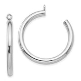 14k-white-gold-polished-tube-hoop-earring-jackets-SolomonJeweler-Wichita-KS-CustomJewelry