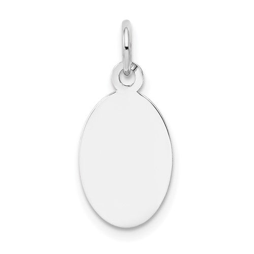 14k-white-gold-plain-013-gauge-oval-engravable-disc-charm-SolomonJeweler-Wichita-KS-CustomJewelry