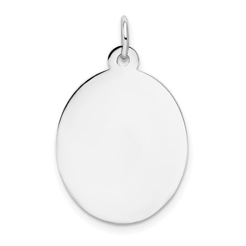 14k-white-gold-plain-011-gauge-oval-engravable-disc-charm-SolomonJeweler-Wichita-KS-CustomJewelry