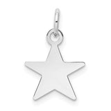 14k-white-gold-plain-018-gauge-engravable-star-charm-SolomonJeweler-Wichita-KS-CustomJewelry