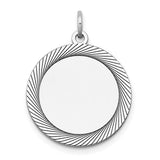 14k-white-gold-etched-design-027-gauge-round-engravable-charm-SolomonJeweler-Wichita-KS-CustomJewelry
