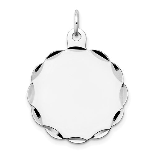 14k-white-gold-018-gauge-engraveable-scalloped-disc-charm-SolomonJeweler-Wichita-KS-CustomJewelry