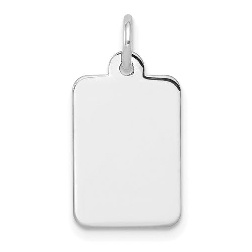 14kw-plain-027-gauge-rectangular-engravable-disc-charm-SolomonJeweler-Wichita-KS-CustomJewelry