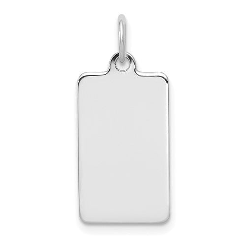 14kw-plain-013-gauge-rectangular-engravable-disc-charm-SolomonJeweler-Wichita-KS-CustomJewelry