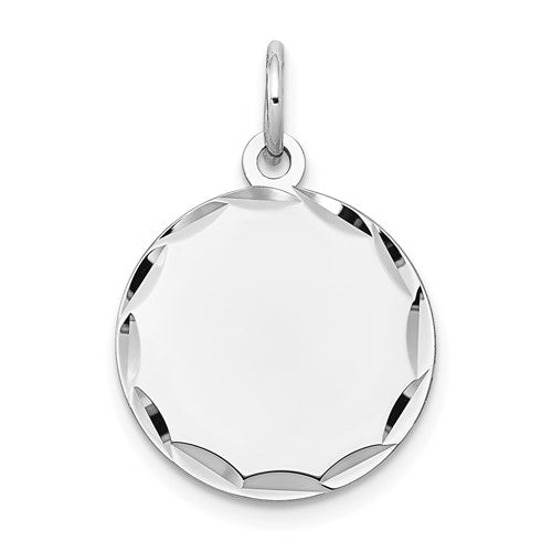 14k-white-gold-etched-013-gauge-engraveable-round-disc-charm-SolomonJeweler-Wichita-KS-CustomJewelry